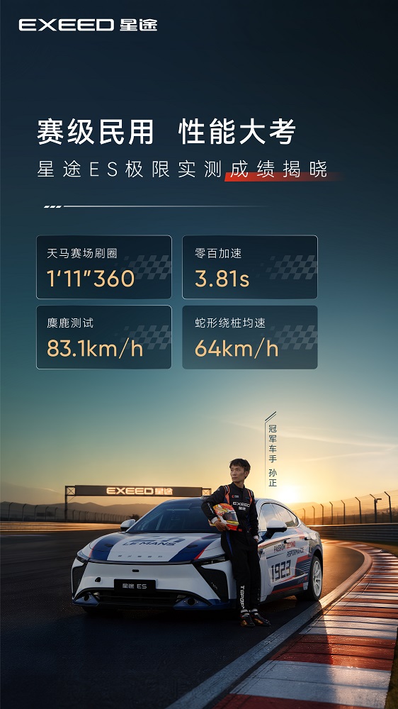 圈速1分11秒360的背后：星途ES用赛道技术诠释“赛级民用”